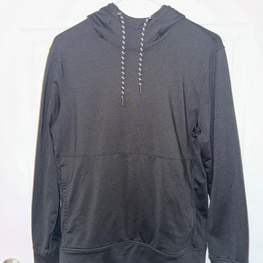 American Eagle Black Hoodie with Drawstring